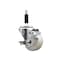 Service Caster 3'' SS Nylon Swivel 7/8'' Expanding Stem Caster with Brake SCC-SSEX20S314-NYS-TLB-78 - alternate 1